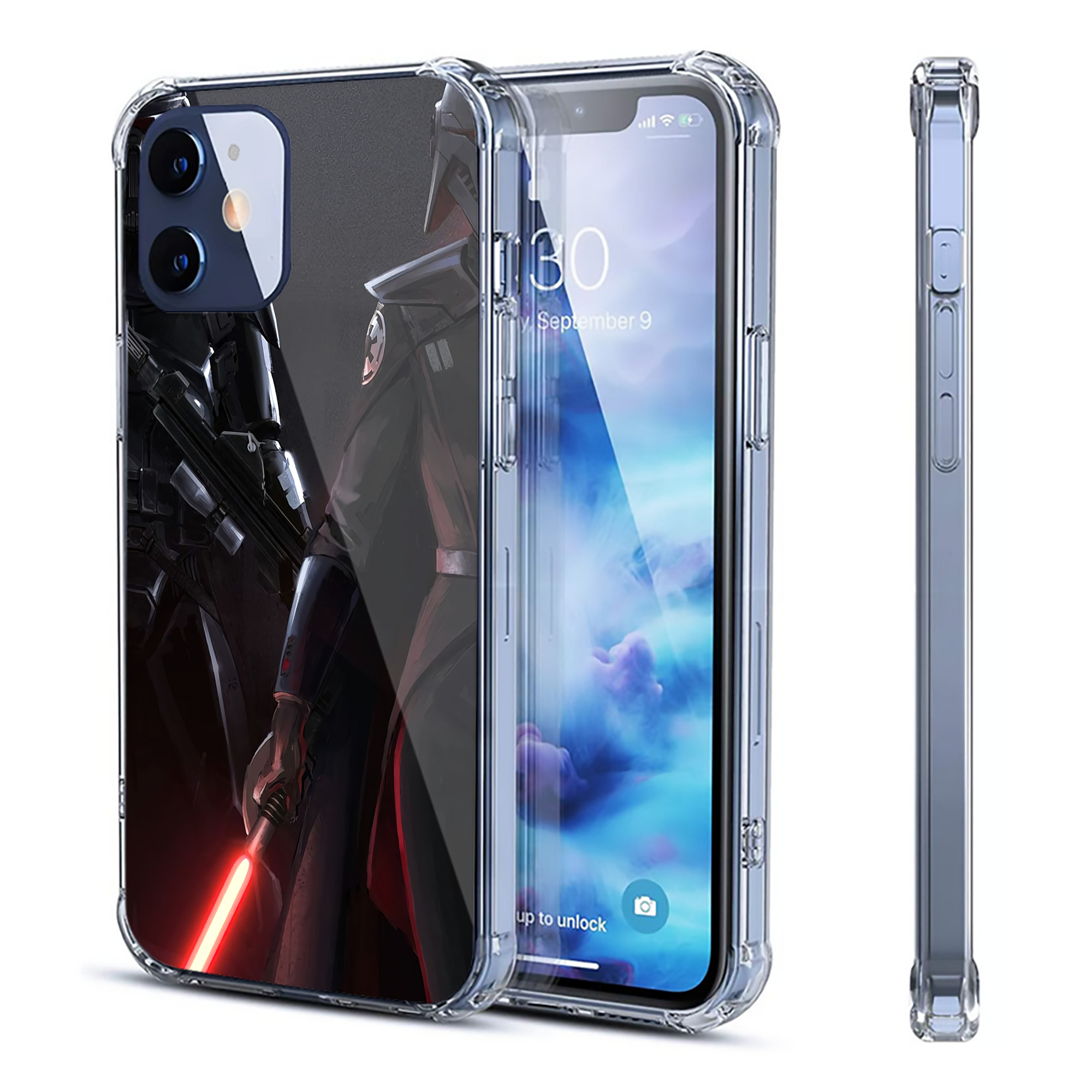 （画像用） スター・ウォーズ Star Wars 【iPhone 12シリーズ対応】透明スマホケース（クリアソフトケース）